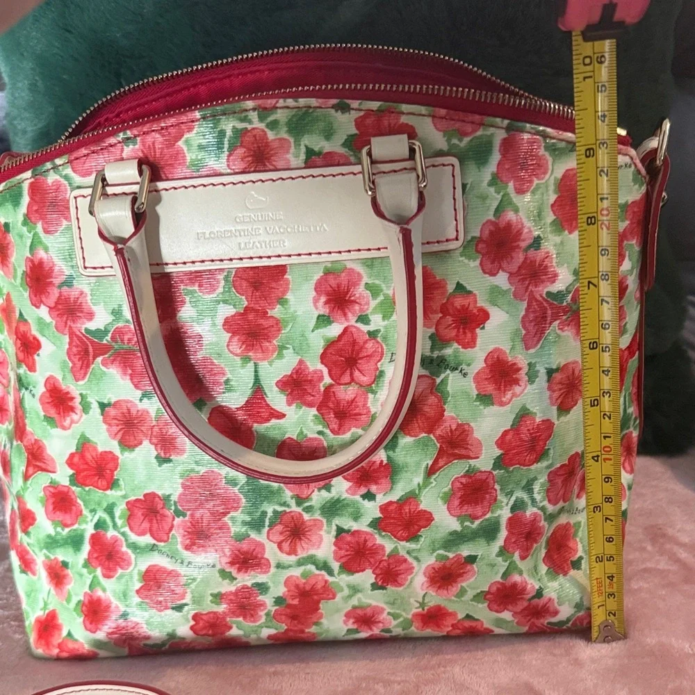 Dooney and Bourke Floral Satchel in coated cotton - Picture 7 of 8